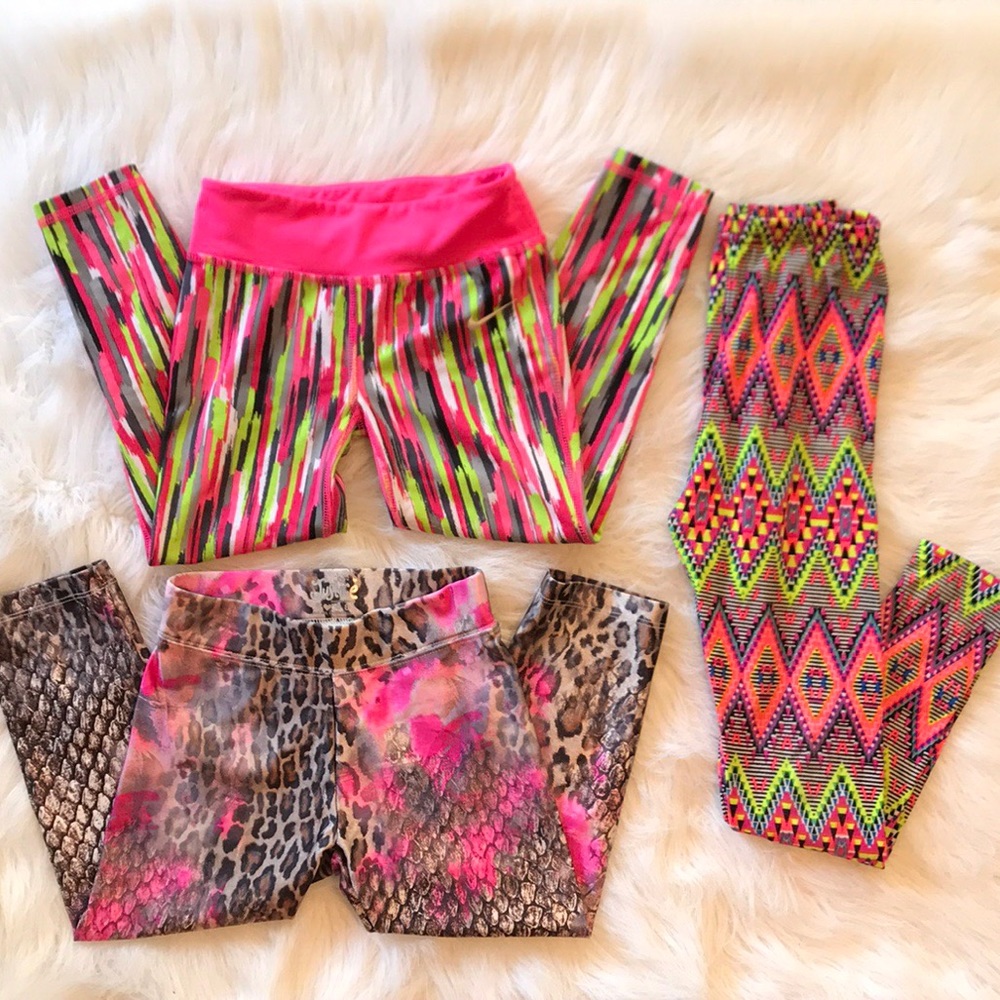 *SOLD* Nike, Justice..Bundle of 3 Girls Leggings